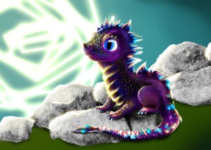 Fantasy Leucht-Drache - Gezeichnet von Jennica Thiel